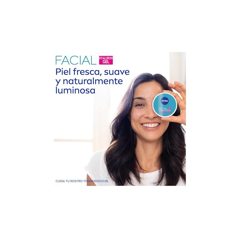 NIVEA Gel Facial Refrescante Hyaluron Gel 375ml, 7 en 1