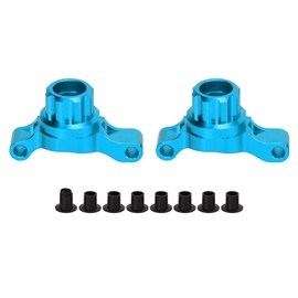 Aluminum Rear Steering Cup, Aluminum Alloy Rear Knuckle Arm Steering Cups Upgrade Parts Accessories for Tamiya TT02 1/10 RC Car (Blue)