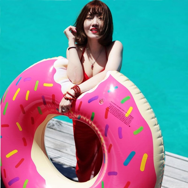 Praxia Float Ring, Float, Popular, For Children, Large, Donut, Pink,
