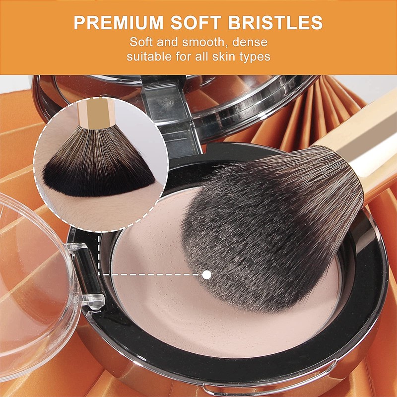 Brochas de Maquillaje Set 10 PCs Profesional Kit de Pinceles