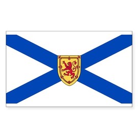 CafePress Nova Scotia Flag Rectangle Sticker Rectangle Bumper Sticker Car Decal
