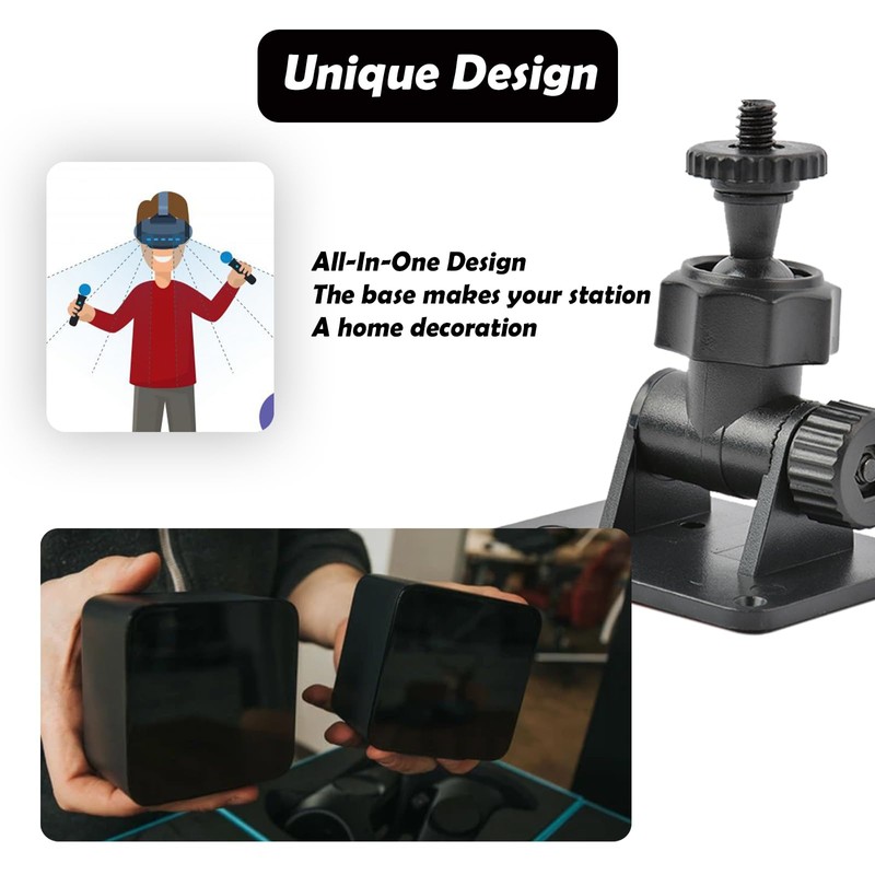 Wall Mount 1/4 Screw Mini Bracket for HTC Vive/Valve Index/Vive