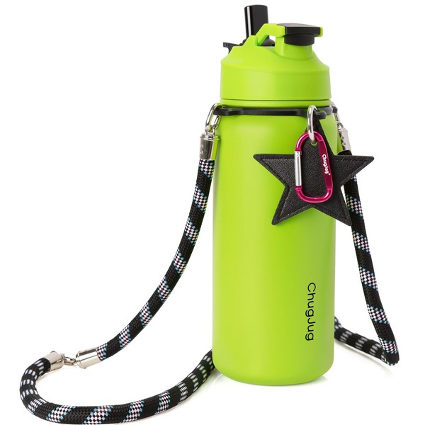 ChugJug Insulated Water Bottle 32 oz with Strap, Leak-Proof Stainless