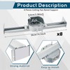 Therwen 8 Pcs Adjustable Fan Electrical Box Brace for Ceiling