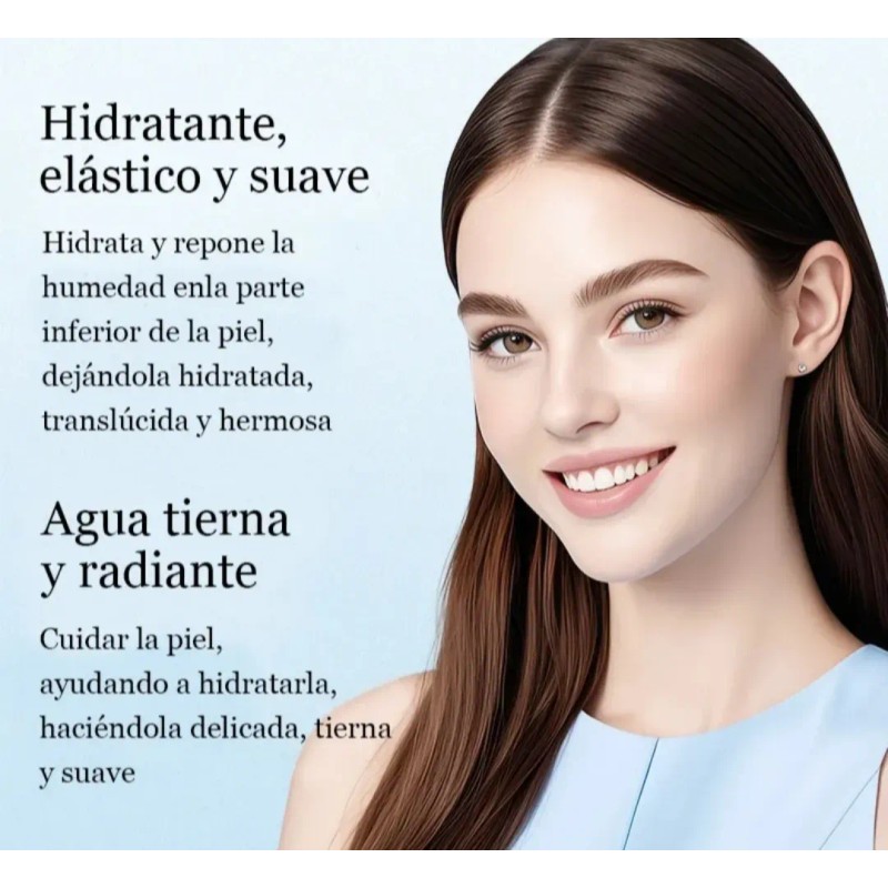 Kit De 6 Pza Skincare Básico Cuidado Piel, Hialurónico Rosas