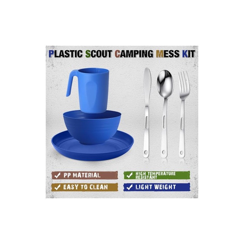 Scout - Juego de platos de camping para persona, niño