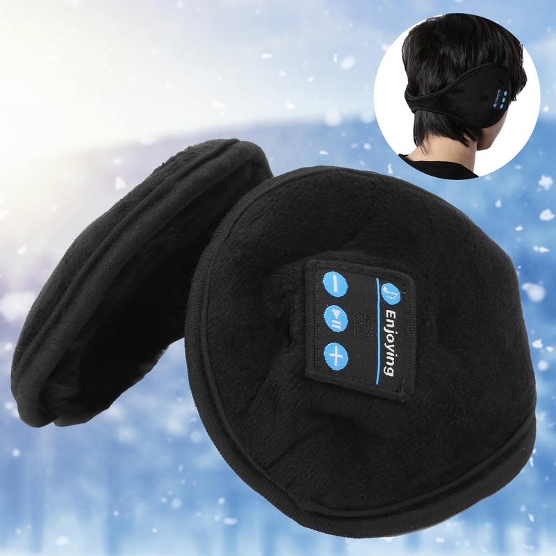 Winter Earmuffs Music for Bluetooth 5.0 Soft Skin Friendly Rechargeable