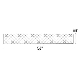 Infratech Traditional Motif Upgrade Kit for 61.25” Heater & Dual Element End Cover - Stainless Steel Finish