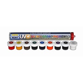 UVO Colorants - UV Resistant Colorants for Epoxy or Urethane Materials - 9 Pack Sampler Tube
