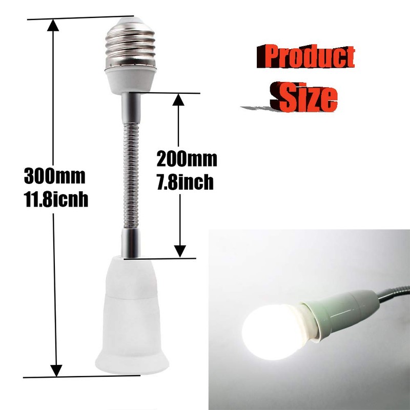 E27 Flexible Light Bulb Lamp Socket Adapter Extender/Adjustable Edison Bulb