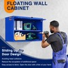 Yizosh Metal Garage Wall Cabinet with Doors and Shelves, Wall