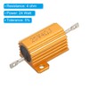 PATIKIL 25W 4 Ohm Aluminum Shell Resistor 2 Pack Aluminum
