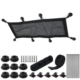 Cable Management Mesh Net Under Desk 26x10inch, Wire Mesh Cable Management Under Desk Cable Organizer with Large Capacity, Cable Holder Flexible Wire Hiders for Most Desks