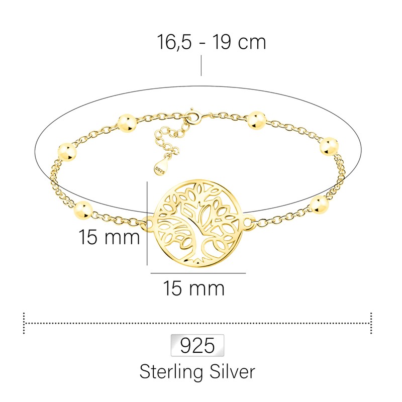 Sofia Milani - Women's Bracelet 925 Silver - Tree of