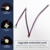 1 pieza RGBW Mini botón PCB LED soldado con cables