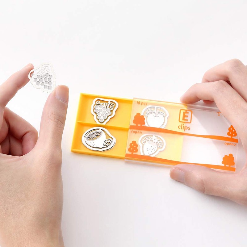 Midori Clip Etched Clips Fruit Pattern 43365006