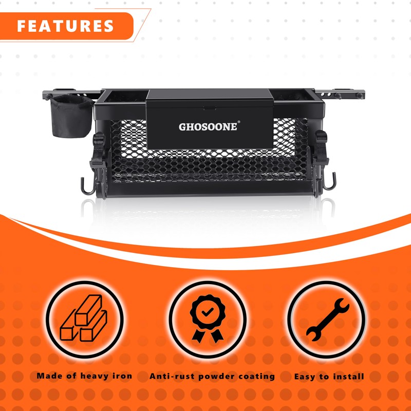 Heavy Duty Tractor Tool Box 24"x 10"x 10" Multi-Function Tractor