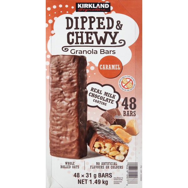 Kirkland Signature Dipped And Chewy Granola Bars, 48 Count (Pack Of 1)