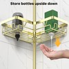 DAOYA Shower Caddy Tension Pole - Gold Corner Shower Caddy