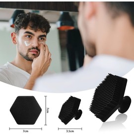 Cepillo de Limpieza Facial de Silicona, Cepillo Limpiador Facial Hombre Exfoliante para Hombres y Mujeres, Suave Silicona Ayuda A Crear una Rica Espuma que Limpia en Profundidad sin Dañar La Piel