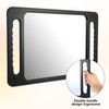 Wanmu Professional Extra Large Hand Mirror with Handle, 16"x10" Drop-Proof