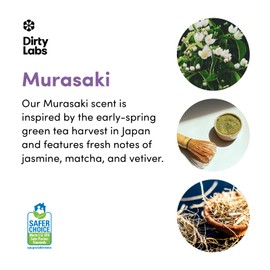 Dirty Labs | Murasaki Scent | Bio Enzyme Liquid Laundry Detergent | 32 Loads (8.6 fl oz) | Hyper-Concentrated | High Efficiency & Standard Washing | Nontoxic, Biodegradable | Stain & Odor Removal