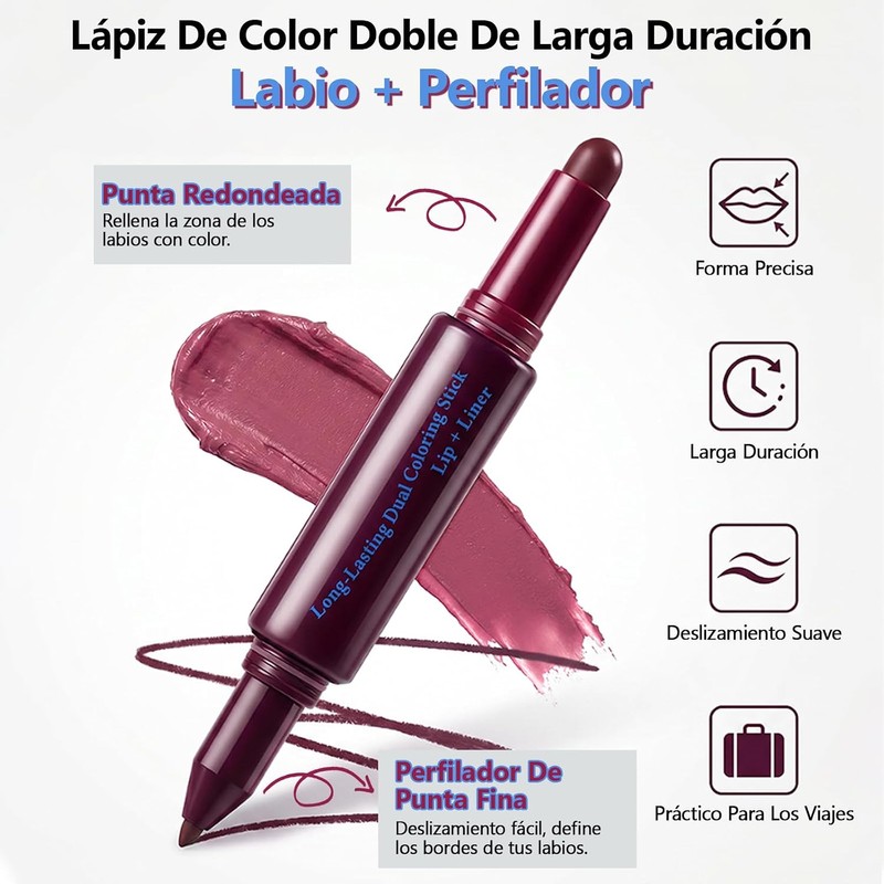 Erinde Barra de labios mate y perfilador de labios 2