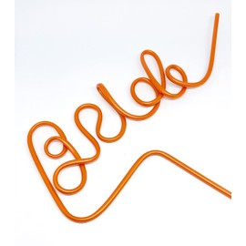 Bride Rose Gold Hen Party Reusable Straw ~ Rose Gold Bride Re-usable Straw ~ Bride To Be Drinking Straw ~ Rose Gold Hen Do Party Straws ~ Bride Gift ~ Hen Party Accessories