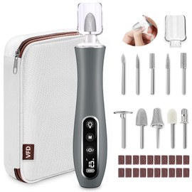 Electric Nail File Drill, Cordless 2000 mAh Rechargeable Nail Filer Electric, Portable Nail Dril 10 Speeds Professional Machine Drill for Nails Acrylic Manicure and Thick Toenails Buffer Grinder Care
