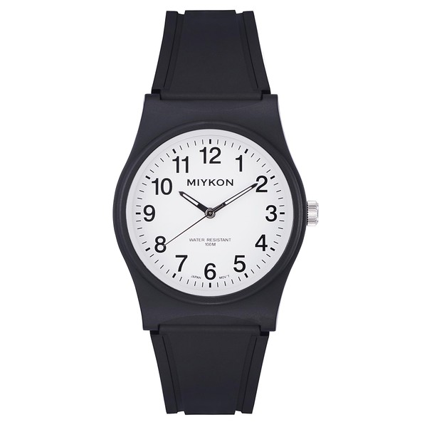 Miykon Black Sports Watches for Men Analog - 100M Waterproof