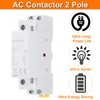 sourcing map AC Contactor 25A 2 Pole 2NO 24V Load