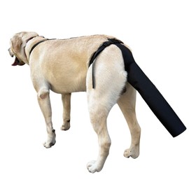 PEUTIER Dog Tail Protector, Dog Tail Guard Dog Tail Cover for Wounds Black Dog Harness with Tail Guard Dog Tail Protector Sleeve (Size L)