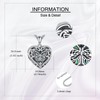 DAYLINLOVE Heart Locket/Urn Necklace That Holds Pictures Sterling Silver Locket