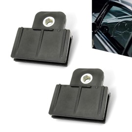 yorpyep Pack-2 Window Regulator Bracket, Front Door Window Glass Slot Retaining Clip, Plastic Anti-Rust Modification Accessories, for Most Cars Trucks (Black)