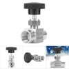 Fafeicy 3/8" Stainless Steel Flow Control Valve Throttle Valve Check