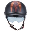 JQF Gear Retro Motorcycle Helmets for Men Women Open Face