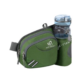 WATERFLY Fanny Pack Waist Bag: Waist Pack for Women Men with Water Bottle Holder Hiking Fanny Pack for Running Walking DogWalking Travel Cycling
