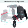 iMESTOU Motorcycle Wireless Phone Mount 15W Qi Charger 1" Ball