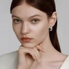 FILMOON Stud Earrings Elegant C Shape Curved Design for Women