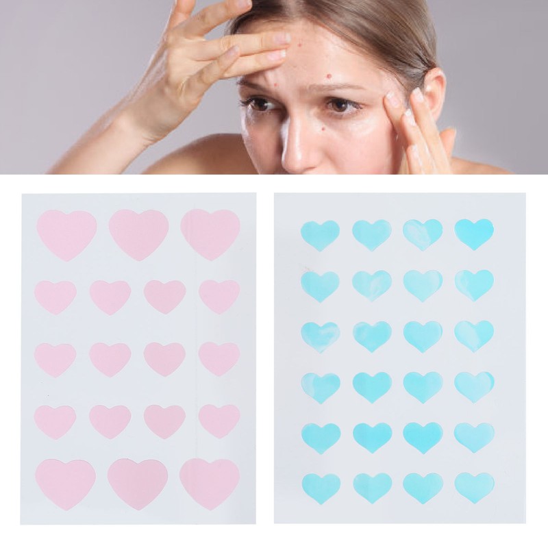 42pcs Pimple Healing Patches Reduce Swelling Diminish Blemishes Heart Shaped