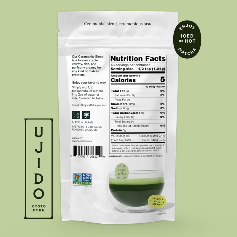 Ujido The Path of Zen Japanese Matcha Green Tea Powder