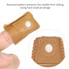 Sewing Finger Sleeve Knitting Thimble Leather Fingertip Protector Embroidery Supplies024