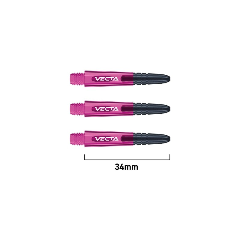 WINMAU Vecta Pink Short Dart Shafts (Stems) - 1 set