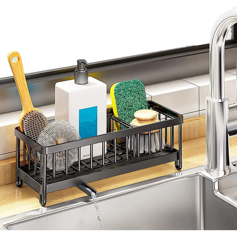 Latawon Kitchen Sink Organizer,Sink Caddy Sponge Holder for Kitchen Sink