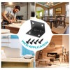 sourcing map 20 Set l Corner Bracket Corner Brace Metal