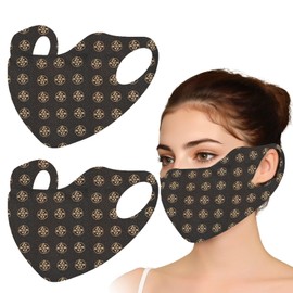 2 Stück Wiederverwendbare V-Line Gesichtsmaske,V-Linien-Lifting-Maske,Gesichtsstraffung, Atmungsaktiv für Straffende Kontur Hautfreundlich Tragleicht