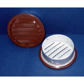 Screen Louver 2.5in Brown Aluminium