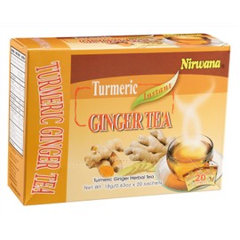 Turmeric Ginger Tea – Warming Herbal Blend with Spices – Soothing & Aromatic Loose Leaf or Tea Bags 20 Sachets