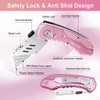 Box Cutter, Folding Utility Knife with Aluminum Handle, Heavy Duty