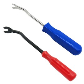 Lowats Nail Puller 2 Pieces Tack Puller Staple Remover Upholstery Nail Remover Tool Metal Head Nail Puller Tack Puller Tool Remover Tool for Furniture Floor